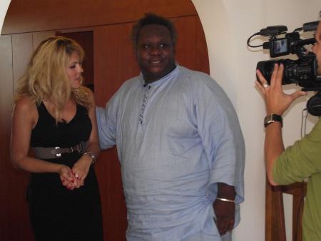 Céline Durand et Magloire tournage Objectif 40 interview exclusif PlanetePeople