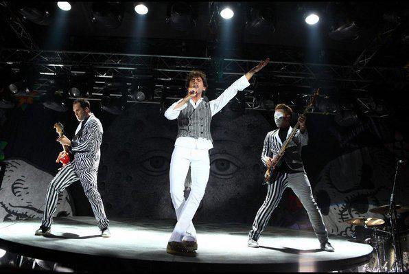 Mika en concert à Moscou, le 28 juillet 2010