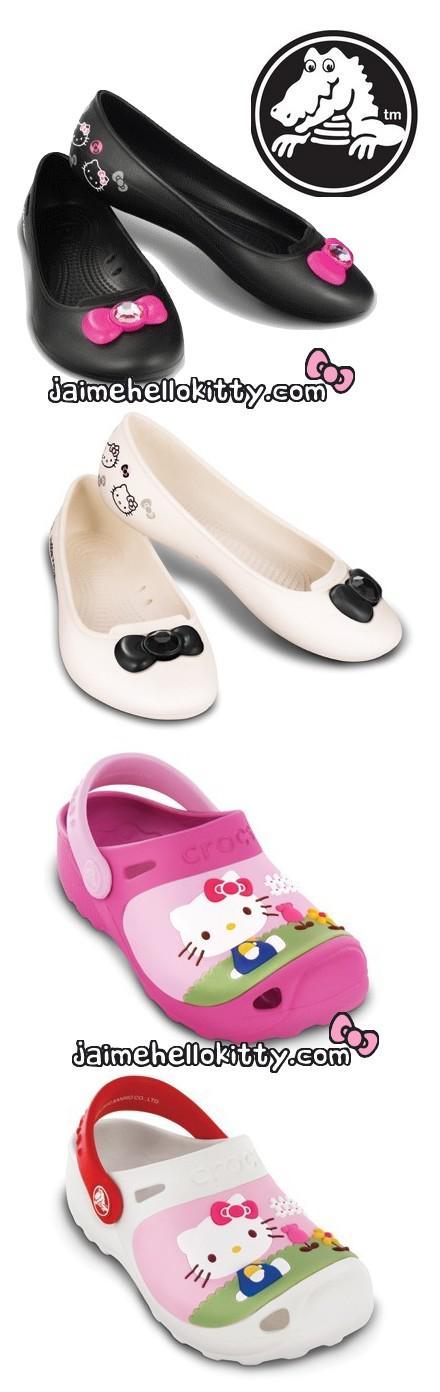 Crocs x Hello kitty http://www.jaimehellokitty.com/images/Articles005/crocsXhellokitty2010.jpg