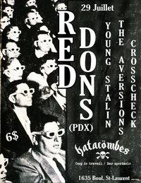 Red Dons + The Aversions aux Katacombes à Montréal le 29/10/2010