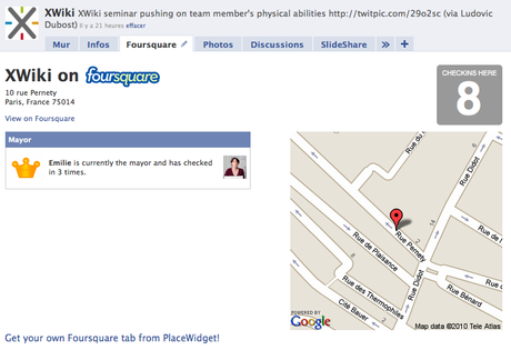 Ajoutez Foursquare à votre site Web, à votre blog ou à votre page Facebook