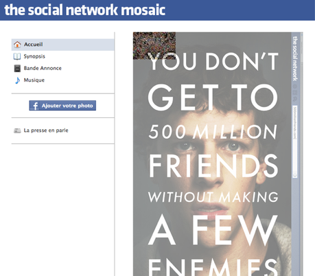 Envie d’être sur l’affiche du film « The Social  Network » ?