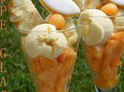 Coupe glacée calisson-melon tuile amandes