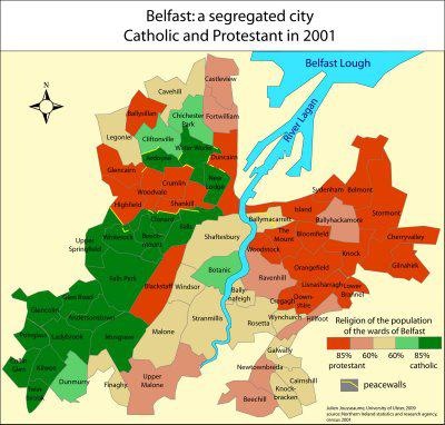 Belfast : temporality of sectorian lanscapes