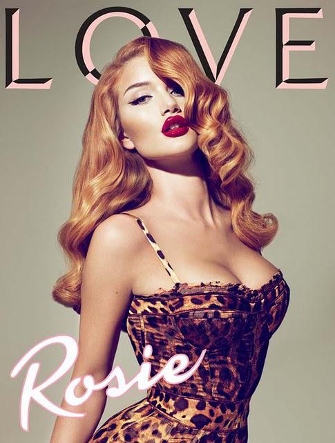✤ Rosie Huntington-Whiteley recemment attaquée par Megan Fox pose pour LOVE Magazine ✤