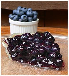 Tarte aux bleuets frais