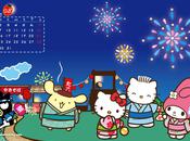 calendriers Hello kitty mois d'Aout 2010