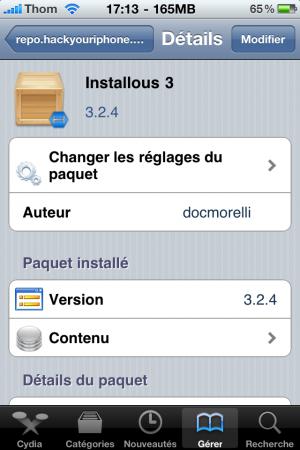 photo 3 Tutoriel : Comment installer des applications crackes avec install0us ! ( sous 4.x.x )