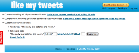 LikeMyTweets Like my tweets ?