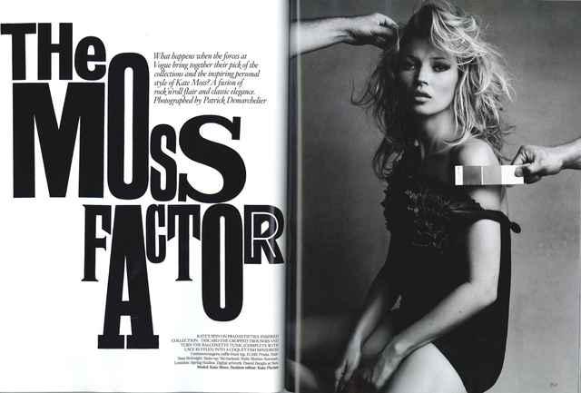 ♠ Kate Moss en couverture du Vogue UK septembre 2010 : photos par Demarchelier ♠