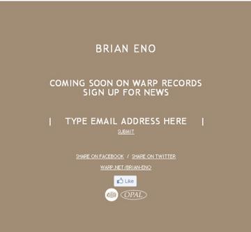 Brian Eno : Un Album Chez WARP
