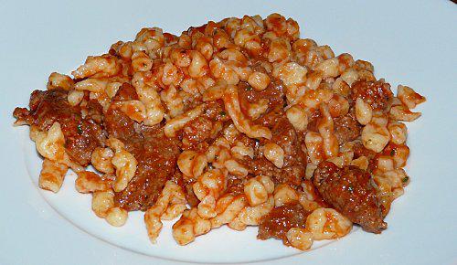 spätzles bolognaise