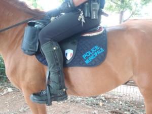 La police municipale à cheval à Saint-Maur