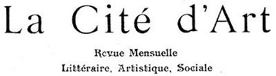 La Cité d'Art. L'Art et l'Action. 1898 - 1899.