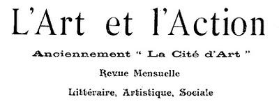 La Cité d'Art. L'Art et l'Action. 1898 - 1899.