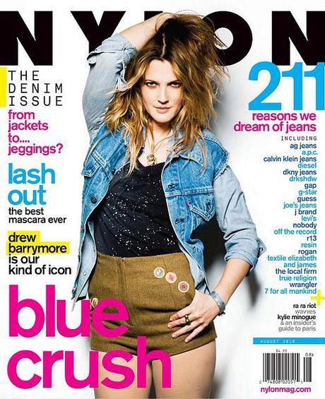 [couv] Drew Barrymore pour Nylon magazine