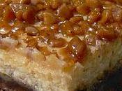 Barres fromage avec garniture caramel