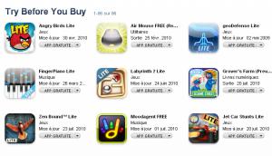 Sur l’App Store, essayez avant d’acheter !