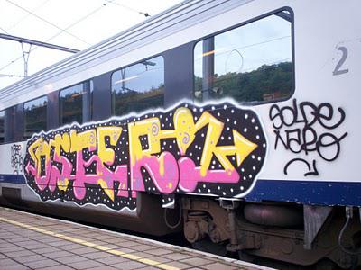OSTER  NAZE SKEMS SOLDE NARO train graffiti