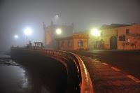 Essaouira glauque et poétique dans le brouillard de la nuit