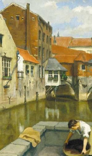 Aquarellistes belges du 19ème siècle – Partie 7 Les Hydrophiles – Willy Schlobach, Léopold Speeckaert, Flori Van Acker Guillaume Vogels. Jan Toorop leopold-speeckaert-la-senne-ancien-bruxelles.1281240153.jpg