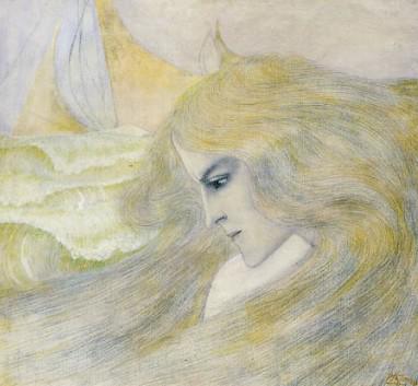 Aquarellistes belges du 19ème siècle – Partie 7 Les Hydrophiles – Willy Schlobach, Léopold Speeckaert, Flori Van Acker Guillaume Vogels. Jan Toorop van-toroop-oceanide.1280734463.jpg