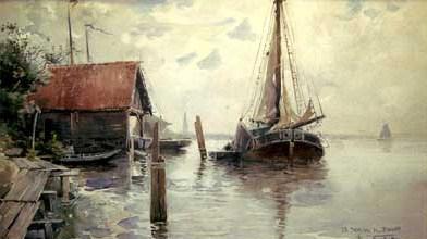 Aquarellistes belges du 19ème siècle – Partie 7 Les Hydrophiles – Willy Schlobach, Léopold Speeckaert, Flori Van Acker Guillaume Vogels. Jan Toorop florimond-flori-van-acker.1280734191.jpg