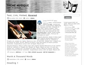 Thème wordpress musique 1
