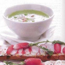 Croque-radis et soupe de fanes