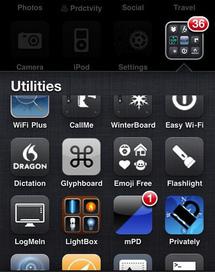 InfiniFolder pour avoir + de 12 icones par dossier iPhone...
