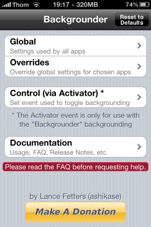 Astuce : désactiver le multi-tâche d’une application !
