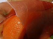 Melon sorbet, gelée jambon basilic, speck...