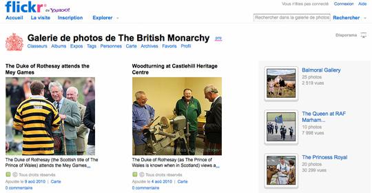 La famille royale britannique investit Flickr