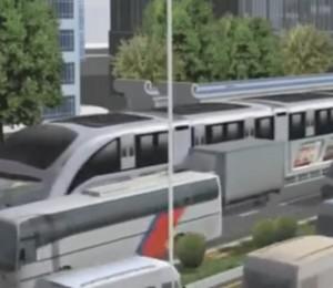 Chine : des « bus volants » pour réduire les embouteillages