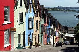 Maisons colorées à Cork