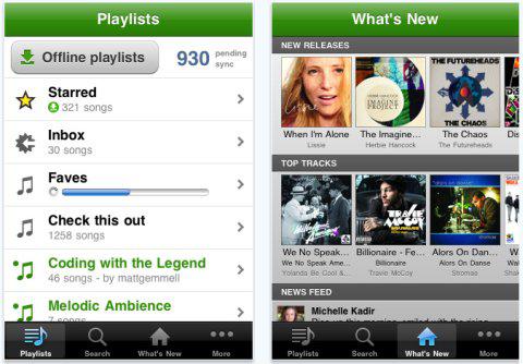 Partage via SMS pour le nouveau Spotify iPhone