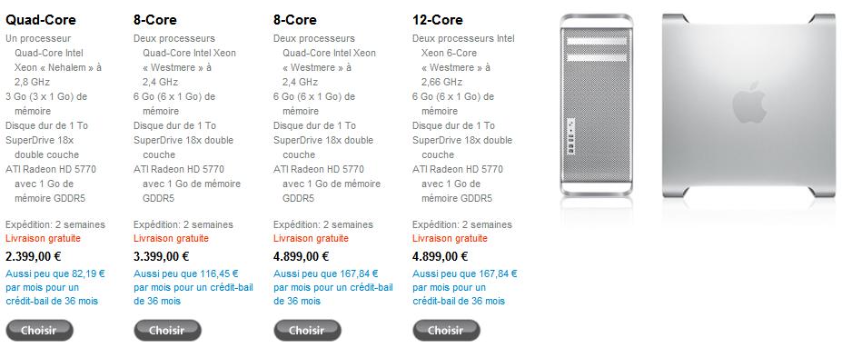 Apple sort sa nouvelle gamme de Mac Pro