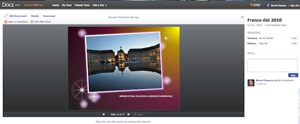 photo show Facebook: transformez vos albums photo en diaporama PowerPoint
