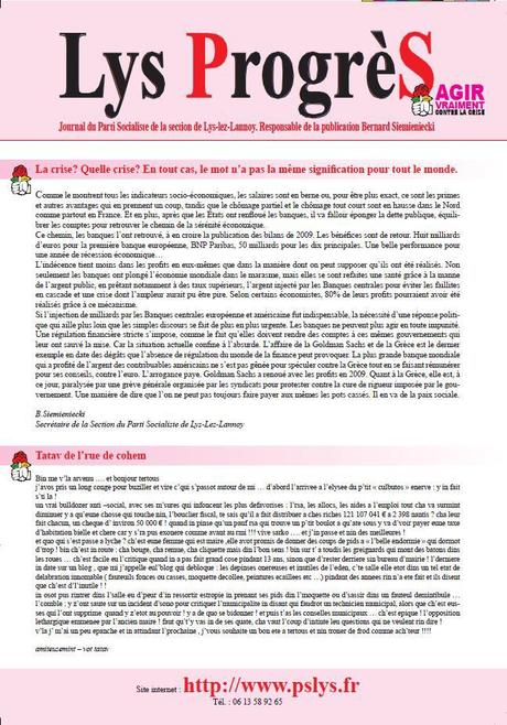 Lys Progrès – Juillet 2010