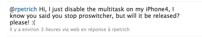 ProSwitcher iOS 4.0 ce n’est pas pour tout de suite !