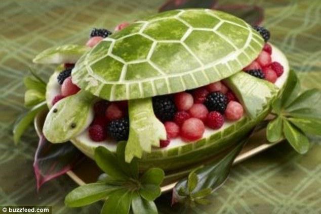 Mutant turtle: This reptile berries a juicy fruit salad beneath its shell