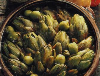 Artichauts poivrade aux olives