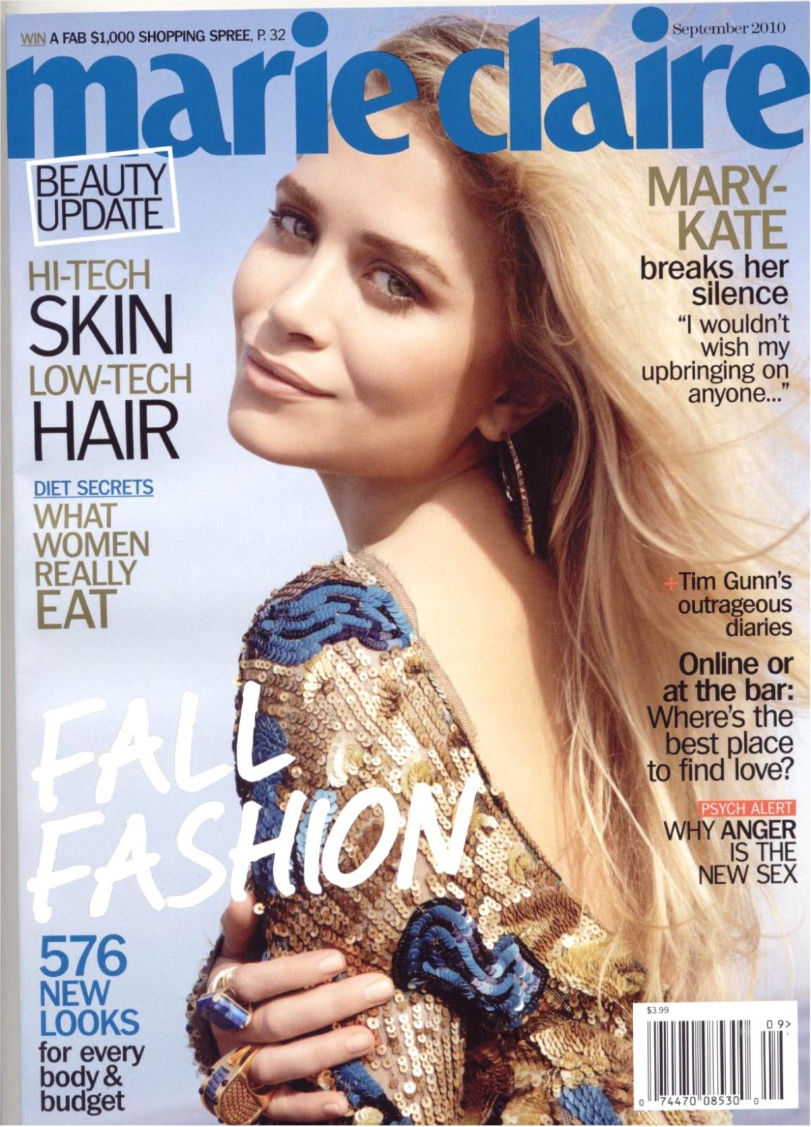 Mary Kate & Ashley Olsen posent pour Marie Claire