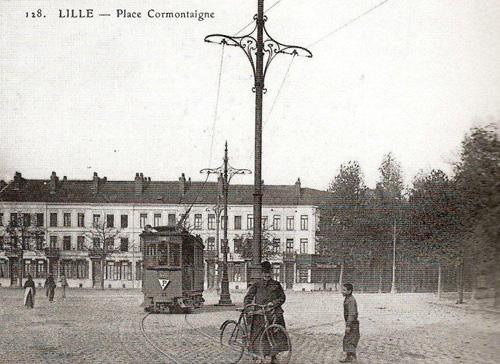 Carte postale ancienne Lille Tramway