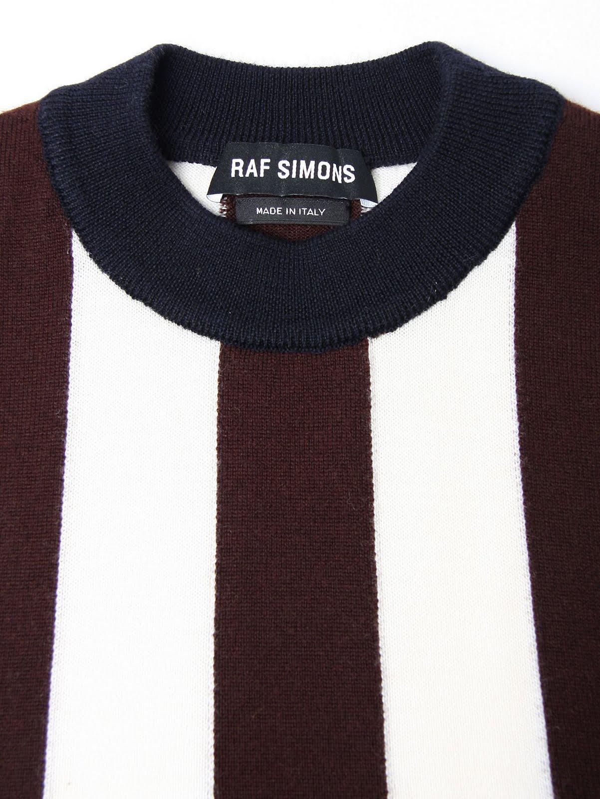 RAF SIMONS - Sleeveles(s) Striped Sweater x 2