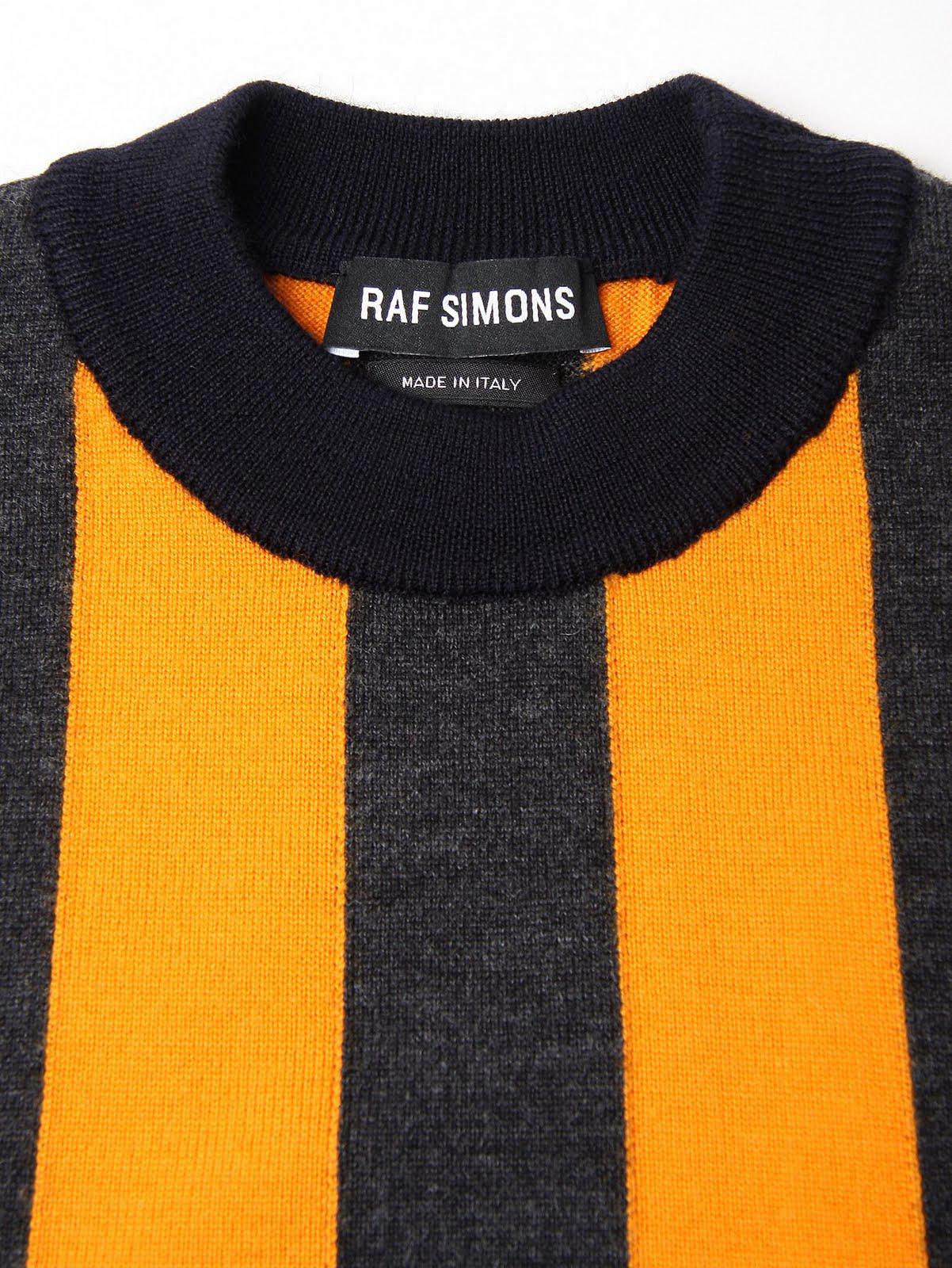 RAF SIMONS - Sleeveles(s) Striped Sweater x 2