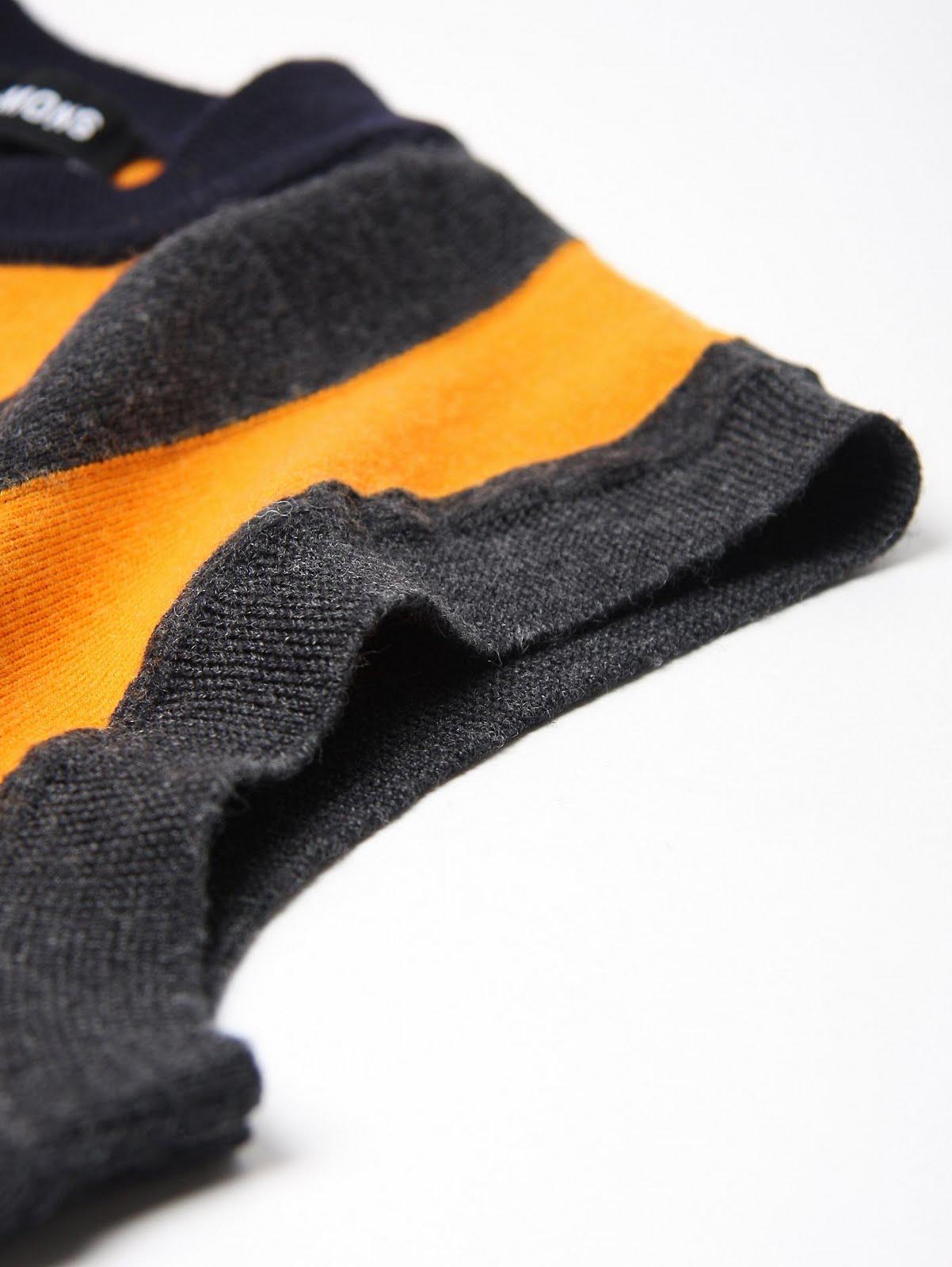 RAF SIMONS - Sleeveles(s) Striped Sweater x 2