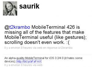 MobileTerminal pour iOS 3.2/4.0
