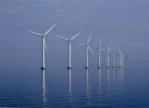 Le champs d'éoliennes offshore de Middelgrunden