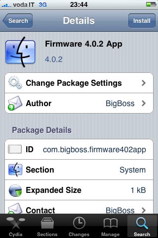 Firmware 4.0.2 App : Fake de l’iOS sur votre iPhone